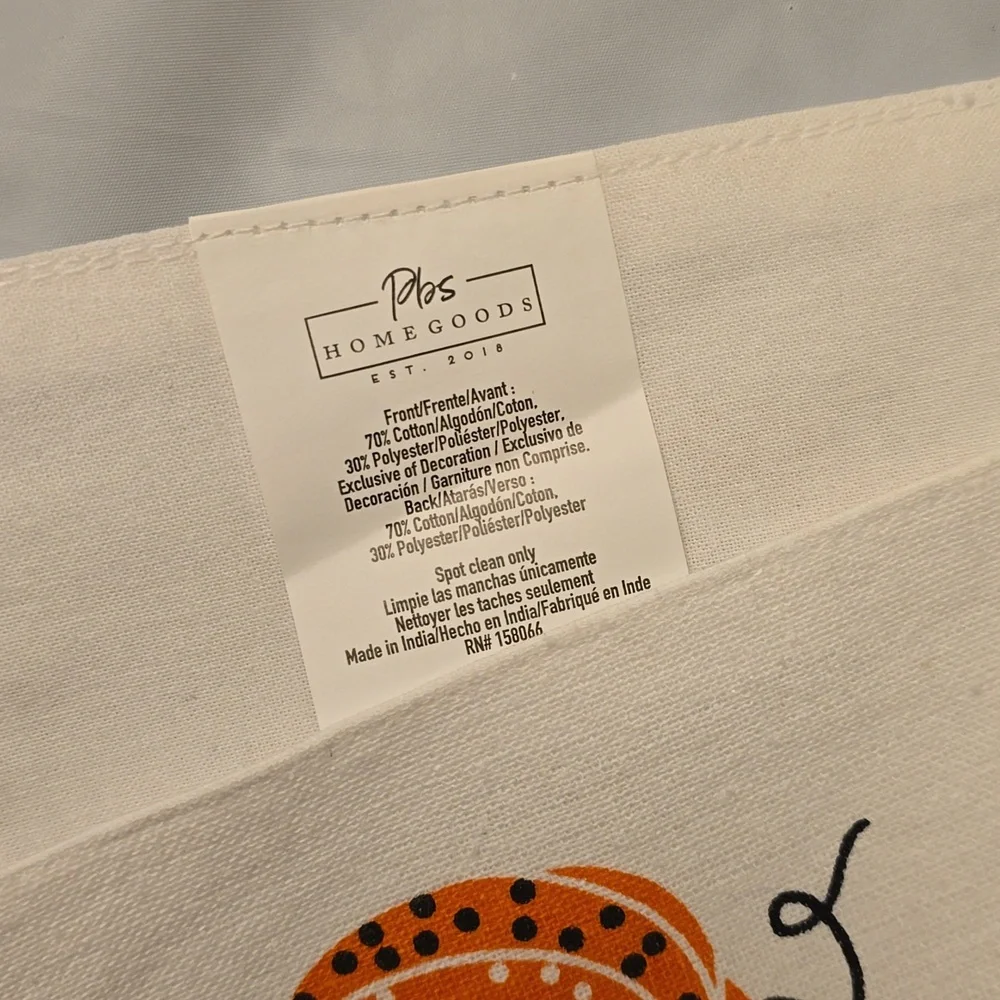 Pbs Home Goods Halloween Table Runner 14